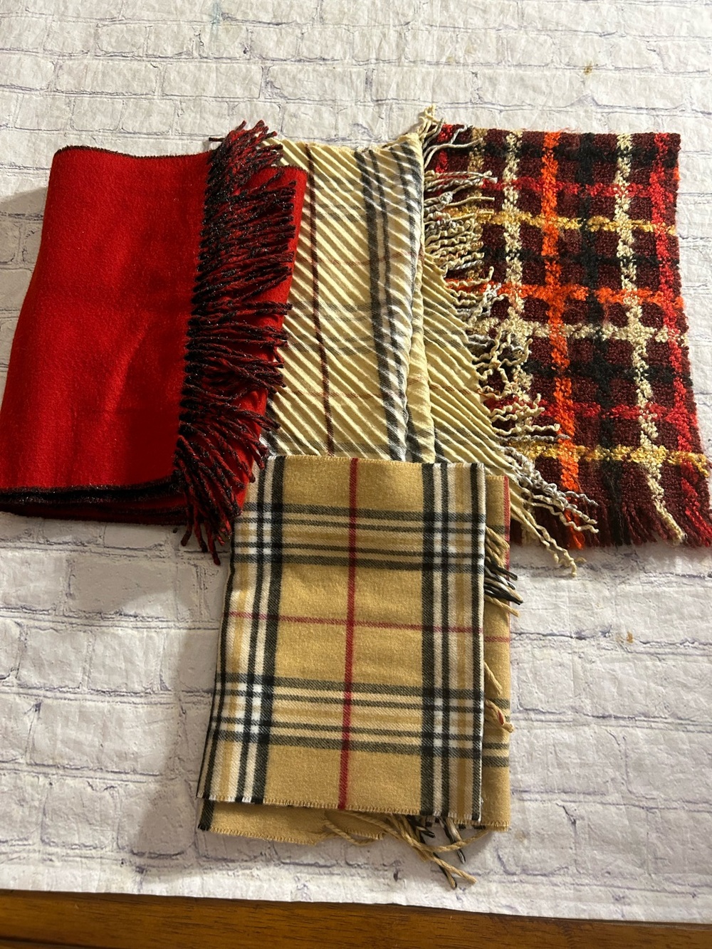 V.FRAAS LOT OF (4) DIFFERENT STYLES SCARVES MULTI COLORS